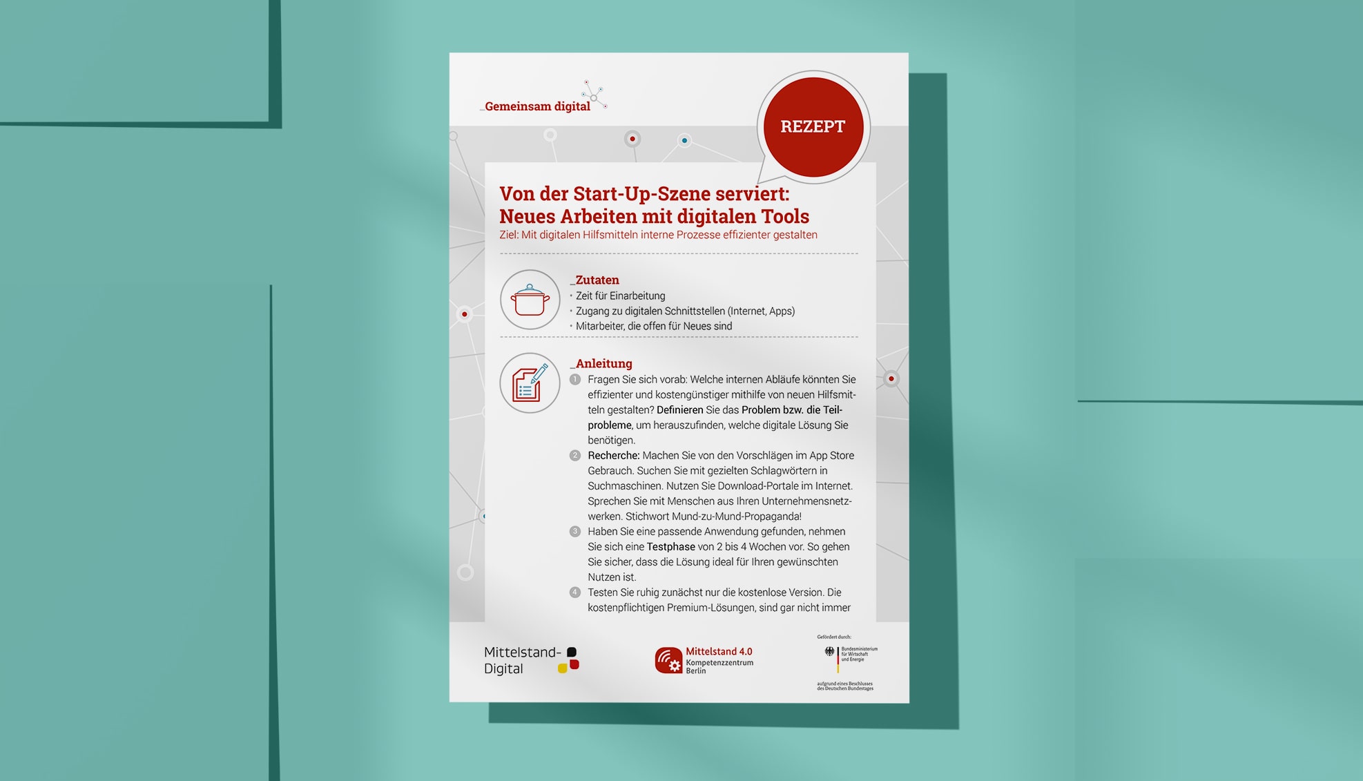 Rezept: Smarte Tools – Von der Start-Up-Szene serviert.