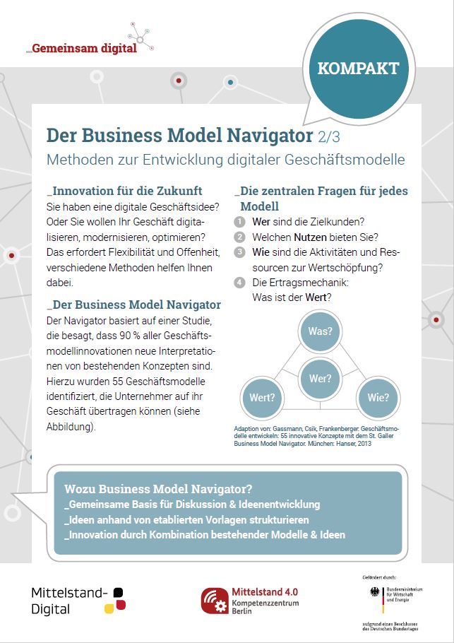 Kompakt: Der Business Model Navigator