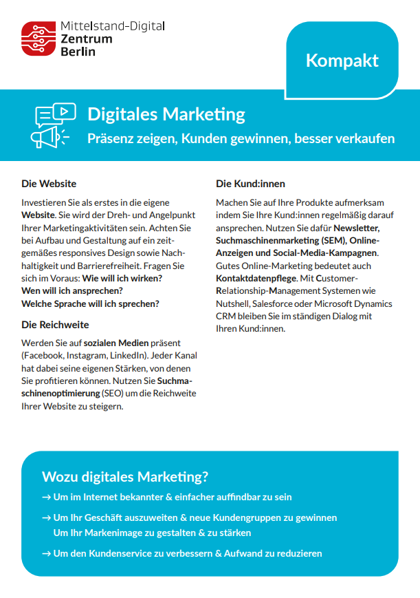 Flyer Digitales Marketing