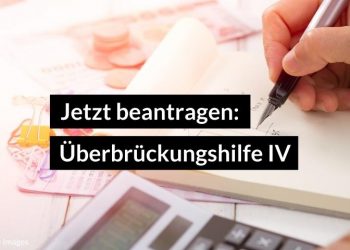 Überbrückungshilfe IV beantragen