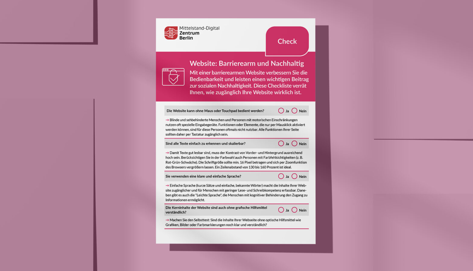 Checkliste: Barrierearme Website - was müssen Sie beachten?