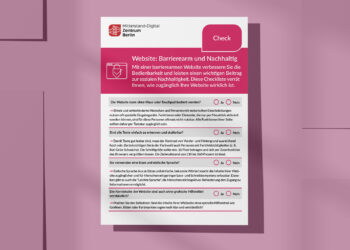 Checkliste: Barrierearme Website - was müssen Sie beachten?