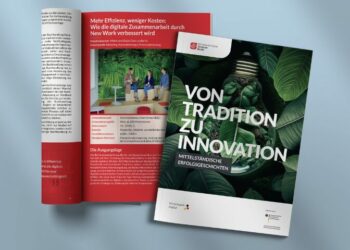 News Broschüre von Tradition zu Innovation Erfolgsgeschichten aus dem Mittelstand