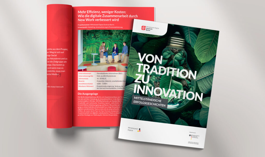 Von Tradition zu Innovation - mittelständische Erfolgsgeschichten - broschüre Titelbild