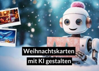 Blog Weihnachtskarten Motive mit KI gestelten kostenlos