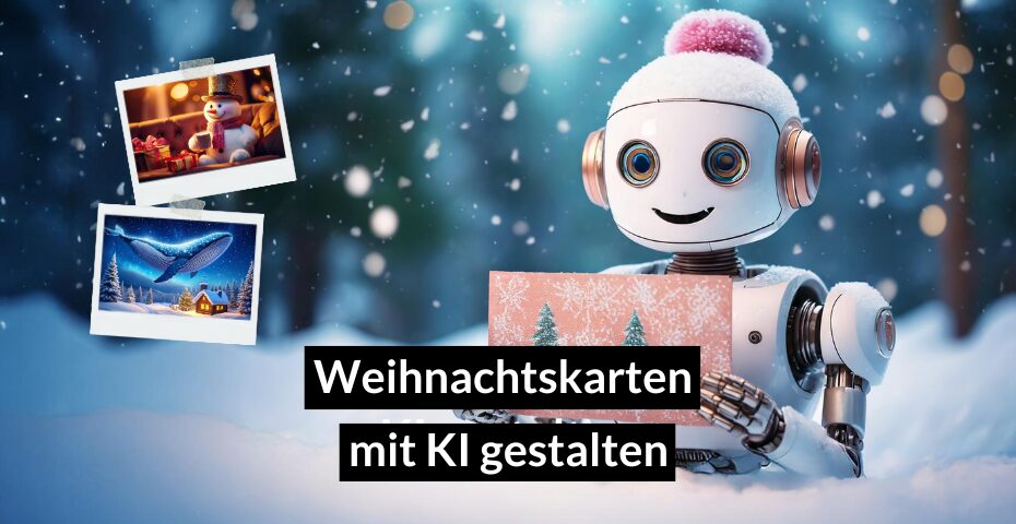 Blog Weihnachtskarten Motive mit KI gestelten kostenlos