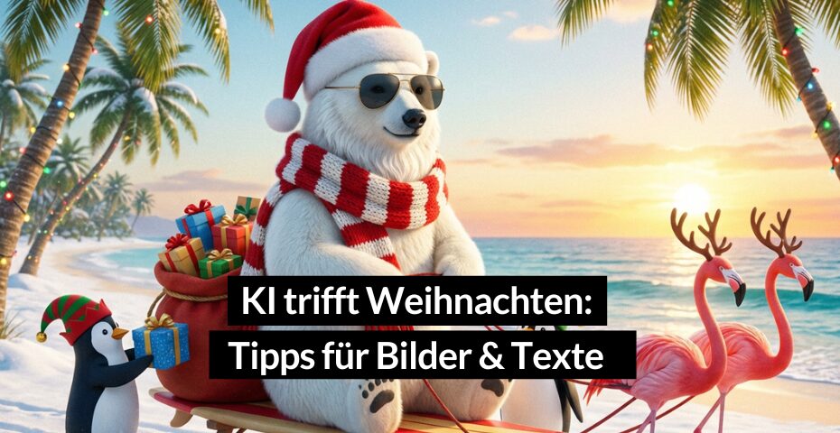 Weihnachtsbilder und Texte mit KI gestalten - tipps und tools für Weihnachtskarten