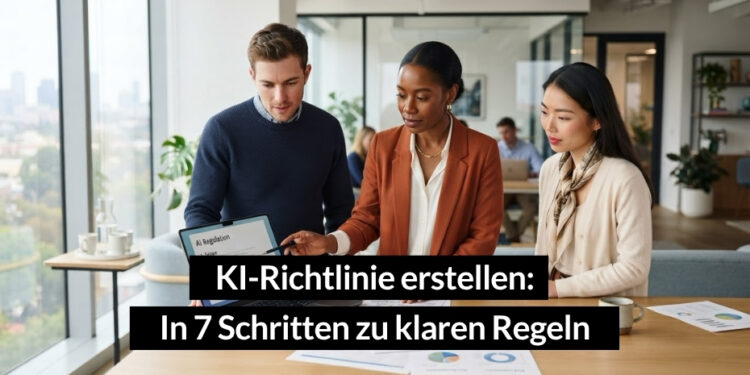 KI-Richtlinie für Unternehmen in 7 Schritten: Mit kostenfreien Vorlagen und Praxistipps 