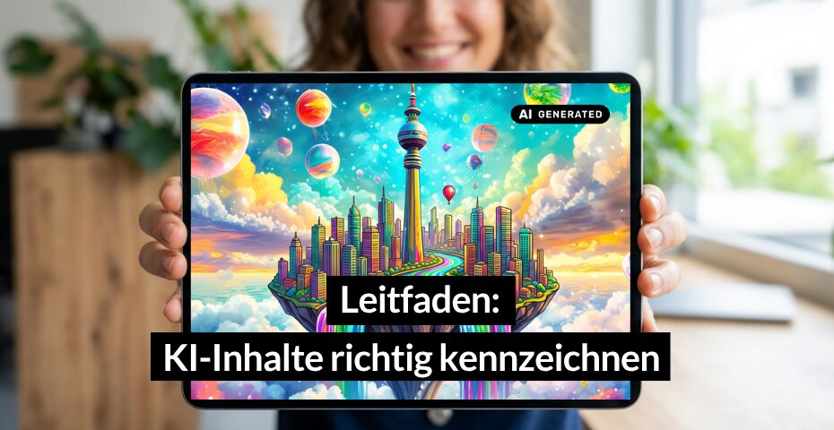 So kennzeichnen Sie KI-generierte Texte und Bilder (mit Beispielen & EU-Icons)